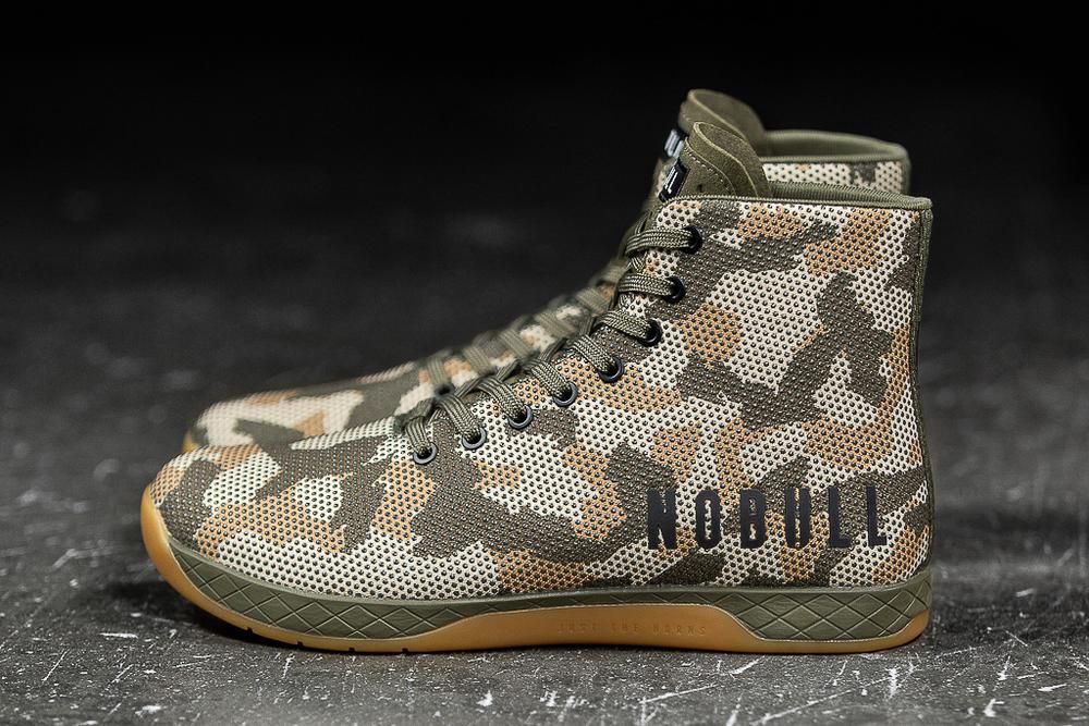 NOBULL Men's High-Top Woodland Training Shoes - Camo - Ireland (7125QLITD)